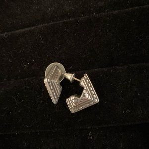 Triangle Huggie studs